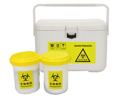 Di trasporto del campione di spedizione cooler box per rischio biologico Coronavirus campione
